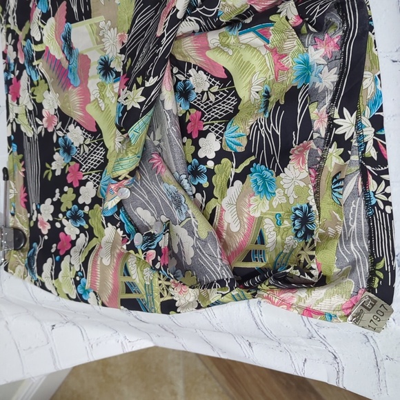 BEAUTIFUL ANNE CARSON 100% SILK ASIAN SKORT SIZE 12 - Picture 5 of 7